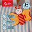 SIGIKID 41181 Greifling Schmetterling Red Stars Mädchen und Jungen Babyspielzeug empfohlen ab Geburt orange