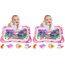 Infinno Wassermatte Baby Wasserspielmatte Spielzeug, Spielmatte Baby für 3 6 9 Monate (Rosenpulver) (Packung mit 2)
