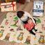 Mallie® Spielmatte Baby Faltbar 120x120x1cm [100% BPA- und Schadstoff-Frei] Doppelseitige Krabbelmatte Baby, Krabbeldecke Baby I Baby Play Mat, Spielmatte Baby Faltbar