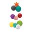 INFANTINO - Set mit 10 texturierten Bällen für Babys - Sensorikspielzeug - Mehrere Farben, Größen und Formen - Förderung der Motorik - Weiche Materialien - BPA-frei - Babygeschenk - Ab 6 Monaten +
