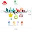 Fehn Kinderwagenkette Panda – Baby Mobile Kette mit Figuren – zum Aufhängen an Kinderwagen, Babyschale, Kinderbett, Spielbogen – für Babys & Kleinkinder
