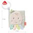 Fehn Fühlbuch Oktopus - Buggybuch aus Stoff mit Meerestier Motiven - Babyspielzeug Buch mit Quietsche, Raschelpapier und Spiegel - Babybuch 8 Seiten - Stoffbuch für Babys und Kleinkinder ab 0+ Monaten