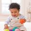 INFANTINO - Set mit 10 texturierten Bällen für Babys - Sensorikspielzeug - Mehrere Farben, Größen und Formen - Förderung der Motorik - Weiche Materialien - BPA-frei - Babygeschenk - Ab 6 Monaten +