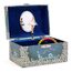 Jewelkeeper Spieluhr Schmuckkästchen - Musikalische Schmuckschatulle für Mädchen mit drehender Fee und Stern Design in Blau und Weiß - Schwanensee Melodie