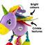 Lamaze Baby Spielzeug "Ella, das Einhorn" Clip & Go, Greifling, Stoffspielzeug Kleinkind, Motorikspielzeug Beißen, Greifen & Geräusche Erzeugen, Geschenke zur Geburt, Babyspielzeug ab 0 Monaten