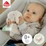 Fehn Knister-Schaf – Activity-Rascheltier aus Baumwolle – Babyspielzeug zum Greifen, Spielen und Geräusche erzeugen – optimaler Begleiter für Babys und Kleinkinder ab 0+ Monaten