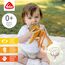 Fehn Stoffbuch Schaf – Buggybuch aus Stoff – Babyspielzeug Buch mit Quietsche, Raschelpapier und Spiegel – Babybuch mit Befestigungsschnüre – Fühlbuch für Babys und Kleinkinder ab 0+ Monaten