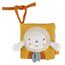 Fehn Stoffbuch Schaf – Buggybuch aus Stoff – Babyspielzeug Buch mit Quietsche, Raschelpapier und Spiegel – Babybuch mit Befestigungsschnüre – Fühlbuch für Babys und Kleinkinder ab 0+ Monaten