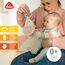 Fehn Stoffbuch Vogel – Fühlbuch in Vogel-Form: 4 Seiten in zarten Farben und mit spannenden Funktionen zum Fühlen und Greifen - für zuhause & unterwegs für Babys und Kleinkinder ab 0+ Monaten