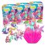 INKEE Surprise GALUPY MERMAID | 3er Pack Badebomben Kinder mit Überraschung, 3x Meerjungfrau Badekugeln kinder mit Zuckerwatte Aroma, Einhorn Spielzeug,