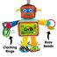 Lamaze LC27089 Baby Spielzeug Rusty, der Roboter Clip & Go, das hochwertige Kleinkindspielzeug. Der quietschbunte Greifling ist das perfekte Kinderwagenspielzeug und Kuscheltier für Babys, L27089
