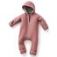 ALAVYA HOME® WALKOVERALL, Baby Wollwalk-Overalls aus Natur 100% Bio-Schurwolle Wollfleece mit Reißverschluss, Walk Woll-Anzug für Kleinkind und Baby - Pastel Rosa 98/104