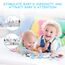 Vicloon Stoffbuch für Babys,Bilderbuch aus Stoff mit Tiere,frühe Entwicklung Baby Tuch Bücher,Wahrnehmungs-Lernspielzeug,Geschenke für Babys-KaninchenStil