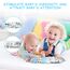 Vicloon Stoffbuch für Babys,Bilderbuch aus Stoff mit Tiere,frühe Entwicklung Baby Tuch Bücher,Wahrnehmungs-Lernspielzeug,Geschenke für Babys-ElefantenStil