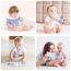 Vicloon Stoffbuch für Babys,Bilderbuch aus Stoff mit Tiere,frühe Entwicklung Baby Tuch Bücher,Wahrnehmungs-Lernspielzeug,Geschenke für Babys-ElefantenStil