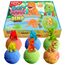 Zimpli Kids 6 Überraschungs-Badebomben Dinosaurier, 6 Überraschungs-Dinosaurier-Spielzeuge im Inneren! Kindergeburtstagsgeschenke, Badespielzeug für Jungen und Mädchen