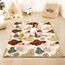 Lambluefly Krabbelmatte Baby Faltbar, Verdickte Krabbeldecke für Baby 200x180cm, Anti Rutsch Matte, Maschinenwaschbare, Spielmatte Faltbar, Babymatte Krabbelmatte für Laufgitter, Design im Bohème-Stil