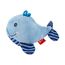 SIGIKID 41172 Rassel Wal Red Stars Mädchen und Jungen Babyspielzeug empfohlen ab Geburt blau
