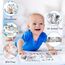 Vicloon Stoffbuch für Babys,Bilderbuch aus Stoff mit Tiere,frühe Entwicklung Baby Tuch Bücher,Wahrnehmungs-Lernspielzeug,Geschenke für Babys-ElefantenStil