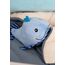SIGIKID 41172 Rassel Wal Red Stars Mädchen und Jungen Babyspielzeug empfohlen ab Geburt blau