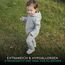 ALAVYA HOME® WALKOVERALL, Baby Wollwalk-Overalls aus Natur 100% Bio-Schurwolle Wollfleece mit Reißverschluss, Walk Woll-Anzug für Kleinkind und Baby - Pastel Grau 62/68