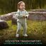 ALAVYA HOME® WALKOVERALL, Baby Wollwalk-Overalls aus Natur 100% Bio-Schurwolle Wollfleece mit Reißverschluss, Walk Woll-Anzug für Kleinkind und Baby - Pastel Khaki 62/68
