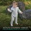 ALAVYA HOME® WALKOVERALL, Baby Wollwalk-Overalls aus Natur 100% Bio-Schurwolle Wollfleece mit Reißverschluss, Walk Woll-Anzug für Kleinkind und Baby - Pastel Grau 62/68