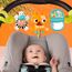 Bright Starts, 9005 Tiger Kinderwagenkette mit Lichtern, 4 Melodien, Spiegel und mehr, leicht anzubringen