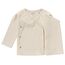 Noppies Unisex Baby U Tee Overlap Ls Rib Nanyuki T Shirt, Ras1202 Oatmeal -P611, 62 EU