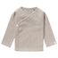 Noppies Unisex Baby U Tee Overlap Ls Rib Nanyuki T Shirt, Taupe Melange - P757, 62 EU