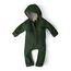 Ehrenkind® WALKOVERALL | Baby Wollwalk-Overalls aus Merino Schurwolle mit Reißverschluss | Walk Wolle Woll-Anzug für Kleinkind und Baby | Waldgrün Gr. 62-68