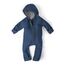 Ehrenkind® WALKOVERALL | Baby Wollwalk-Overalls aus Merino Schurwolle mit Reißverschluss | Walk Wolle Woll-Anzug für Kleinkind und Baby | Jeansblau Gr. 50-56