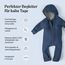 Ehrenkind® WALKOVERALL | Baby Wollwalk-Overalls aus Natur Schurwolle mit Reißverschluss | Walk Wolle Woll-Anzug für Kleinkind und Baby Grau Gr. 74/80