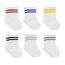 bistyle Baumwolle 6 Paar Baby Socken für Neugeborene Säugling 0-3 Monate bis 2-3 Jahre | Duftend Baby Socken | Jungen Mädchen Kleinkind Socken (as3, age, 6_months, 12_months, Weiß (Gestreift))