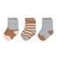 LÄSSIG Unisex Kinder- und Babysocken 3er Set/ Hellblau- Karamell Größe 19-22