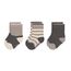 LÄSSIG Unisex Kinder- und Babysocken 3er Set/ Anthrazit-Taupe Größe 19-22
