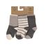 LÄSSIG Unisex Kinder- und Babysocken 3er Set/Anthrazit-Taupe Größe 23-26