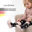 LaLoona Baby Krabbelstrumpfhose mit ABS Sohle - elastische Kinderstrumpfhose mit Anti Rutsch Noppen - OEKO-TEX® Standard 100 geprüft - Sterne/Rosa - 74-80