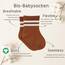 bistyle Baumwolle 6 Paar Baby Socken für Neugeborene Säugling 0-6 Monate bis 3 Jahre | Stopper Nahtlos Socken | Jungen Mädchen Kindersocken (DE/NL/SE/PL, Alter, 0 Monate, 3 Monate, Braun(Gestreift))