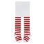 Durio Baby Strumpfhose für Mädchen Baumwolle Kinderstrumpfhose Kinder Strumpfhosen Set Warme Strümpfe Leggings Karneval Rot und Weiß Ringelstrumpfhose Kinder 4-6 Jahre