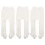 Durio Baby Strumpfhose für Mädchen Baumwolle Kinderstrumpfhose Kinder Strumpfhosen Set Warme Strümpfe Leggings 3 Paar Weiß 2-4 Jahre
