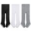 Durio Baby Strumpfhose für Mädchen Baumwolle Kinderstrumpfhose Kleinkind Strumpfhosen Set Leggings Anti-Rutsch Rutschfest Stoppersocken 3 Paar-Schwarz Weiß u. Grau 6-12 Monate