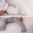 Durio Baby Strumpfhose für Mädchen Baumwolle Kinderstrumpfhose Kinder Strumpfhosen Set Warme Strümpfe Leggings 3 Paar-Weiß Schwarz Hellgrau 1-2 Jahre