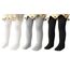 Durio Baby Strumpfhose für Mädchen Baumwolle Kinderstrumpfhose Kinder Strumpfhosen Set Warme Strümpfe Leggings 3 Paar-Weiß Schwarz Hellgrau 0-6 Monate