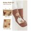 Adorel Baby Stoppersocken Gefüttert Baumwolle Winter ABS Socken 5er-Pack Natur 1-3 Jahre (Herstellergröße M)