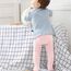 Durio Baby Strumpfhose für Mädchen Baumwolle Kinderstrumpfhose Kinder Strumpfhosen Set Warme Strümpfe Leggings 4 Paar-Weiß Schwarz Hellpink Hellgrau 2-4 Jahre Kinder