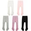 Durio Baby Strumpfhose für Mädchen Baumwolle Kinderstrumpfhose Kinder Strumpfhosen Set Warme Strümpfe Leggings 5 Paar-Weiß Schwarz Hellpink Hellgrau Lila 6-12 Monate