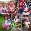 Durio Baby Strumpfhose für Mädchen Baumwolle Kinderstrumpfhose Kinder Strumpfhosen Set Warme Strümpfe Leggings Karneval Rot und Weiß Ringelstrumpfhose Kinder 4-6 Jahre
