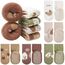Adorel Baby Stoppersocken Gefüttert Baumwolle Winter ABS Socken 5er-Pack Natur 1-3 Jahre (Herstellergröße M)