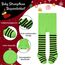 Durio Baby Strumpfhose für Mädchen Baumwolle Kinderstrumpfhose Kinder Strumpfhosen Set Warme Strümpfe Leggings Weihnachtstag Grün und Schwarz Ringelstrumpfhose Kinder 4-6 Jahre